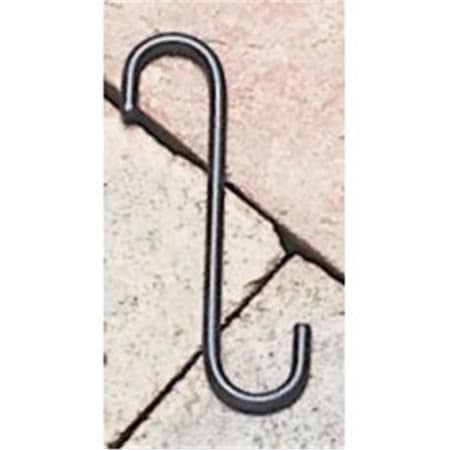 Village Wrought Iron 2 in. S-Hook with .63 in. Openings. - Black SH-2